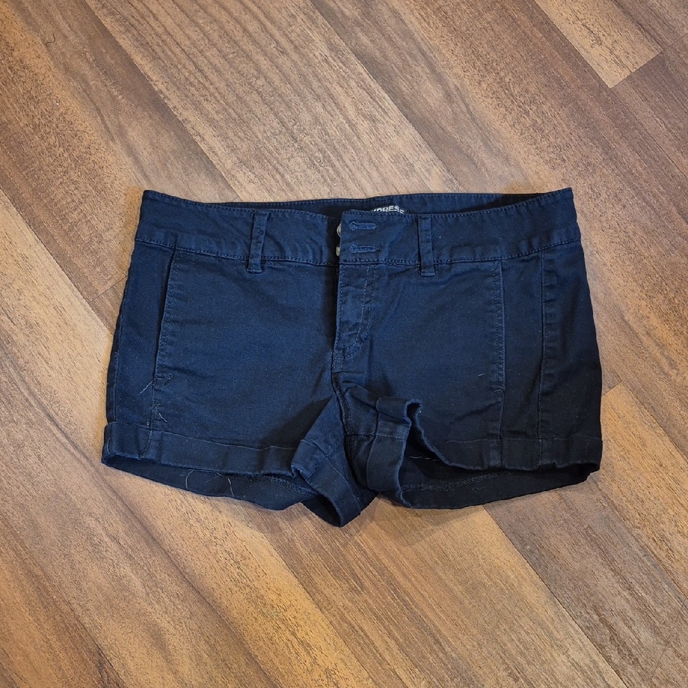 Express Black Jean Shorts Classic Fit